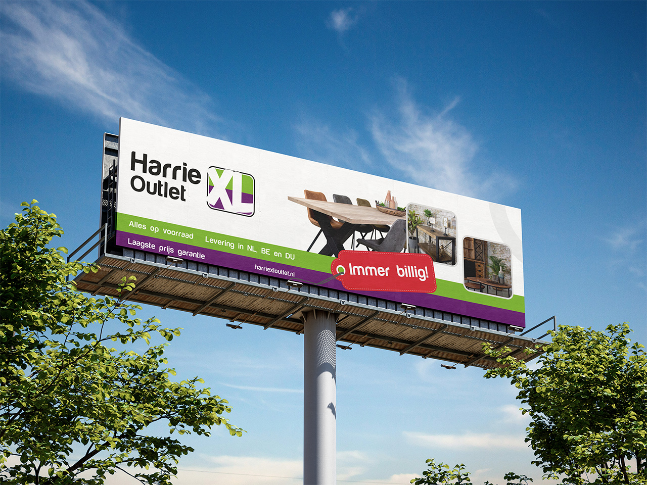 Trienekens Online-gevelreclame-harriexl-outlet-spandoek